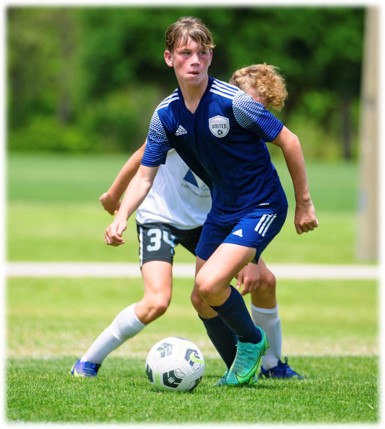 17U Goalkeeper Jack Hunley makes a save during State Cup 2018